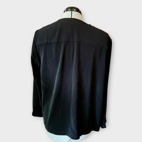 Philosphy Cardigan Womens 2X Black Open-Front Office Career Wear Lightweight NWT - Picture 3 of 6